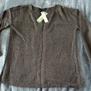 Sanctuary Charcoal Long Sleeve V-Neck Sweater